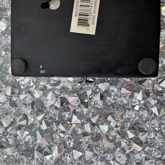 Black Pink Decorative Sign tile rhinestone diamond why be difficult cute - Picture 4 of 4